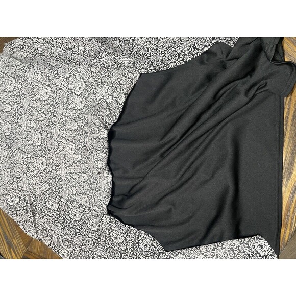 Jessica Howard‎ Spaghetti Strap Zip Black & White Beaded Size 12 Built In Slip - Picture 11 of 11